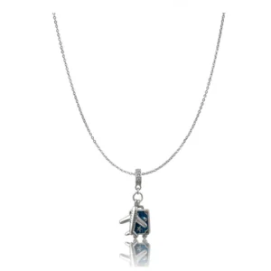 Women's Stainless Steel Airplane Design Pendent Delicate Chain (Silver Plated)