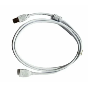 USB Male to Female Extension Cable 1.5 Yards Supports LCD, LED, TV USB Ports Connects Printer, PC, External Hard Drive (White)