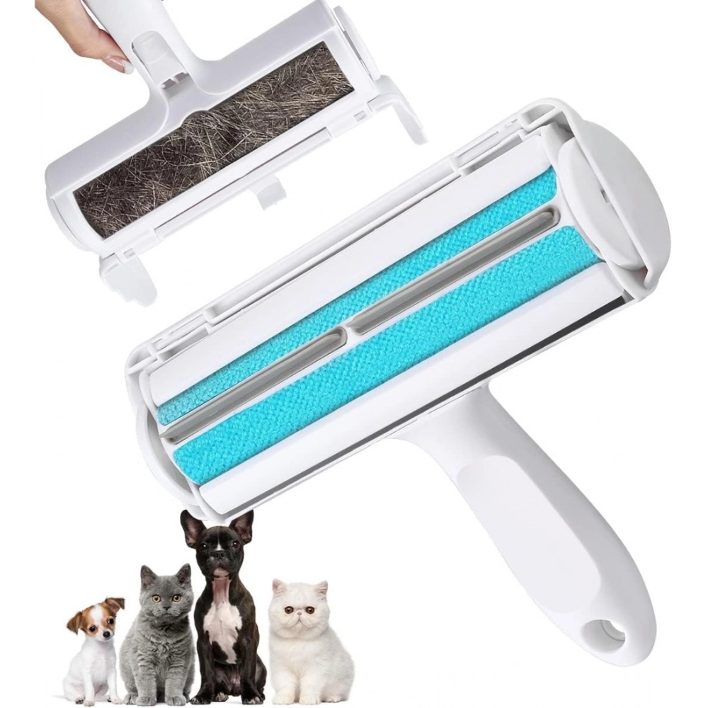 Plastic Dog Hair Remover Roller (Blue)