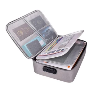 Polyster Document Organizer Bag (Grey)