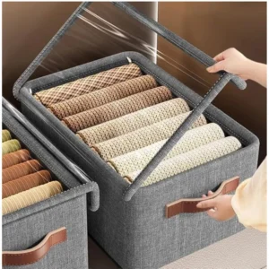 Polyster Polyester 1Pc Washable Premium Clothes Organiser (Multicolor)